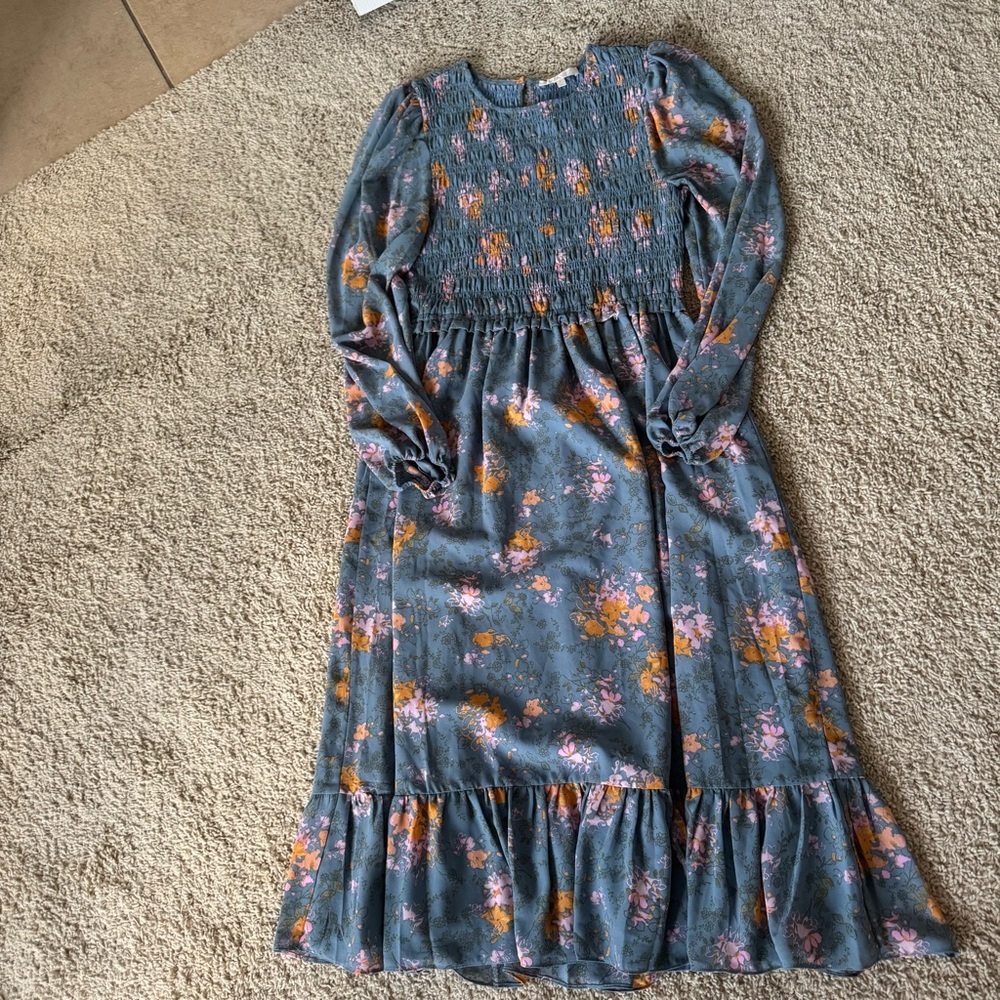 Floral Long Sleeve Dress